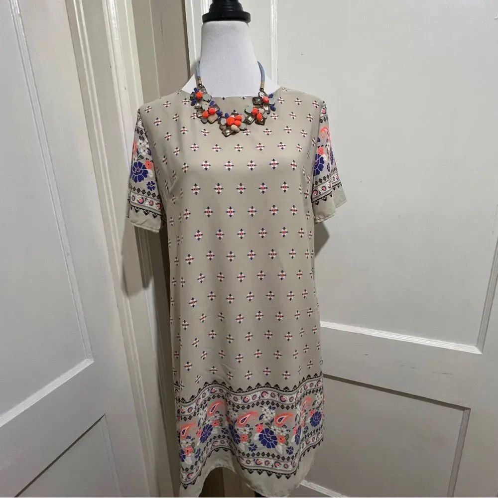 Gibu Shift Dressâwith Colorful Patterns Womens Medium